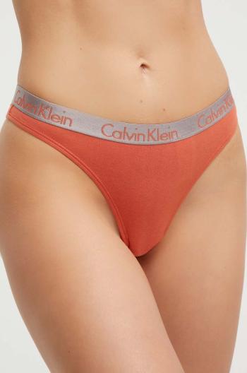 Tangá Calvin Klein Underwear oranžová farba,000QD3539E