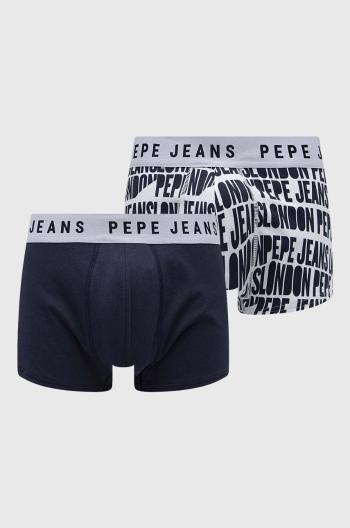 Boxerky Pepe Jeans 2-pak pánske, tmavomodrá farba