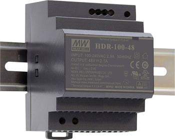 Mean Well HDR-100-24N sieťový zdroj na montážnu lištu (DIN lištu)  24 V/DC 4.2 A 100.8 W 1 x