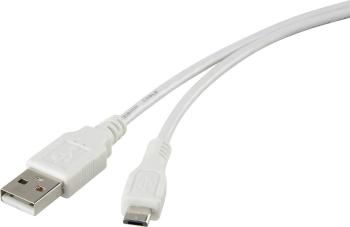 USB 2.0 prepojovací kábel Renkforce  RF-4094754, 1.00 m, biela