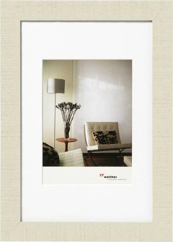 walther+ design HO430W vymeniteľný fotorámček Formát papiera: 24 x 30 cm  biela, béžová