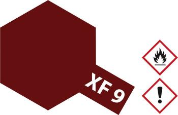 Tamiya akrylová farba červená (matná) XF-9 sklenená nádoba 23 ml