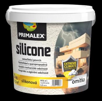 PRIMALEX SILICONE - Pastovitá silikónová omietka biela 25 kg (hladená 1,5 mm)