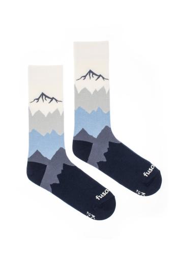 Modro-béžové ponožky Kriváň