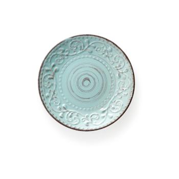 Tyrkysový dezertný tanier z kameniny Brandani Serendipity, ⌀ 21 cm