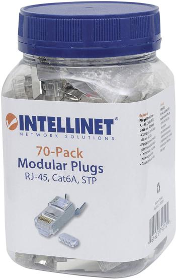 Intellinet  Modulárny konektor Intellinet 70-packový Cat6A RJ45 Pro Line STP 3-bodové káblové pripojenie pre lankové a p