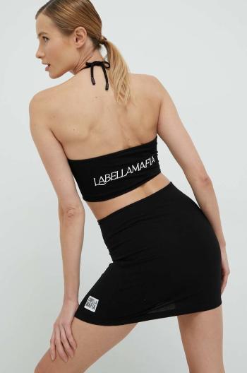 Šaty LaBellaMafia čierna farba, mini, priliehavá