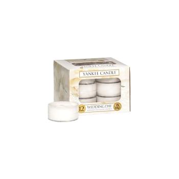 Sada 12 vonných sviečok Yankee Candle Svadobný Deň, doba horenia 4 - 6 hodín