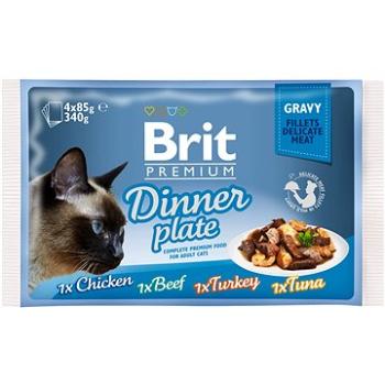 Brit Premium Cat Delicate Fillets in Gravy Dinner Plate 340 g (4× 85 g) (8595602519415)