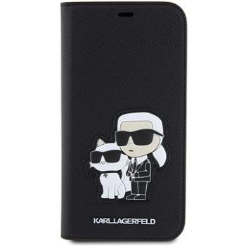 Karl Lagerfeld PU Saffiano Karl and Choupette NFT Book Pouzdro na iPhone 11 Black (KLBKN61SANKCPK)