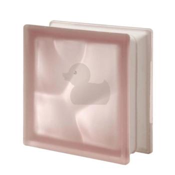 Luxfera Glassblocks pink 19x19x8 cm mat 1908WPINK2S