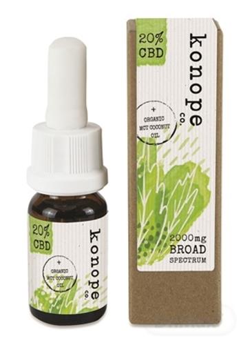 Konope co. 20% CBD v organickom MCT kokosovom oleji - Široké Spektrum 2000mg