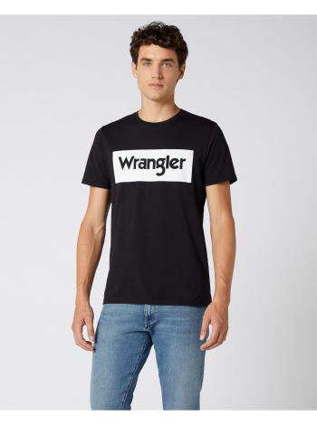 Tričká s krátkym rukávom pre mužov Wrangler - čierna