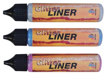 NERCHAU Glitter Liner - dekoračné farby s trblietavým efektom 28 ml zlatá 220802