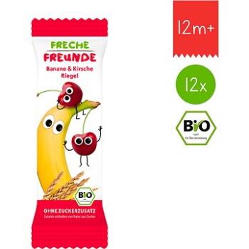 Freche Freunde BIO Ovocná tyčinka – Banán a čerešńa 12× 23 g (0745760316441)