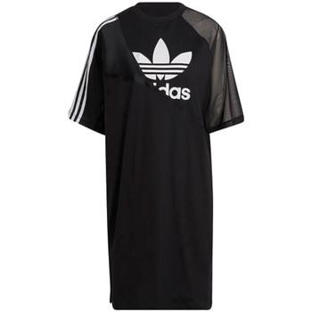 adidas  Tričká s krátkym rukávom adidas Adicolor Split Trefoil Tee Dress  Čierna