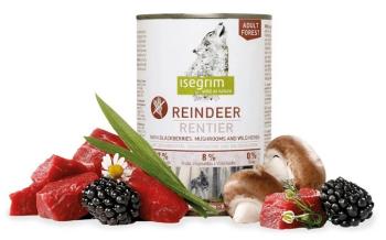 Isegrim Dog Adult Mono Reindeer pure with Blackberries, Champignons & Herbs 6 x 400 g