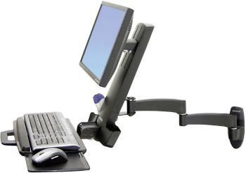 Ergotron Combo Arm Serie 200 1-násobný držiak na stenu pre monitor 25,4 cm (10") - 61,0 cm (24") odkladacie miesto na kl