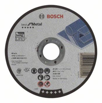 Bosch Accessories 2608603518 2608603518 rezný kotúč rovný  125 mm 22.23 mm 1 ks
