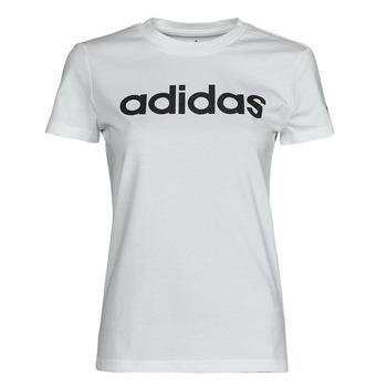 adidas  Tričká s krátkym rukávom LIN T-SHIRT  Biela