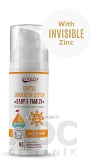 WoodenSpoon Opaľovacie mlieko Baby & Family SPF 30 telové 1x50 ml