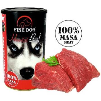 FINE DOG Konzerva HOVÄDZIA, 100 % mäsa, 1200 g (8595657302109)
