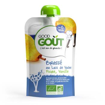 GOOD GOUT BIO Jogurt, hruška a vanilka 90 g – ovocný príkrm