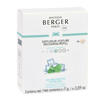 Maison Berger Paris Náhradná náplň do difuzéra do auta Mätová voda Water Mint (Car Diffuser Recharge/Refill) 2 ks