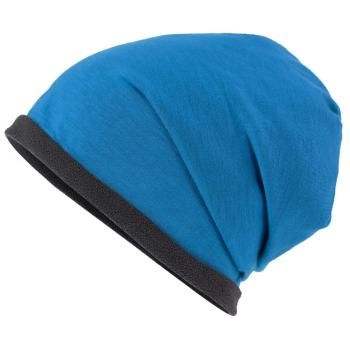 Myrtle Beach Čiapka Single Beanie MB7131 - Jasnomodrá / tmavošedá