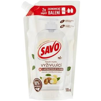 SAVO Zázvor a Bambucké maslo Tekuté mydlo s antibakteriálnou zložkou náhradná náplň 500 ml (8720181226465)