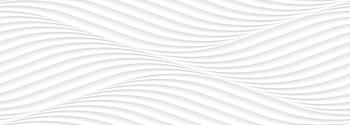 Obklad Peronda Cotton waves biela 33x100 cm mat COTTONWHWR