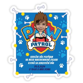 Personalizované pozvánky 6 ks - Paw Patrol