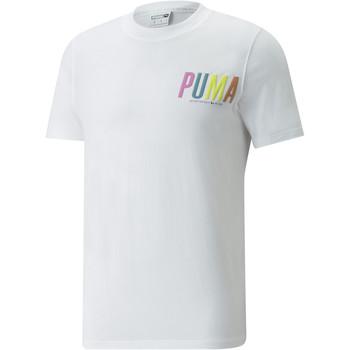 Puma  Tielka a tričká bez rukávov SWxP Graphic  Biela