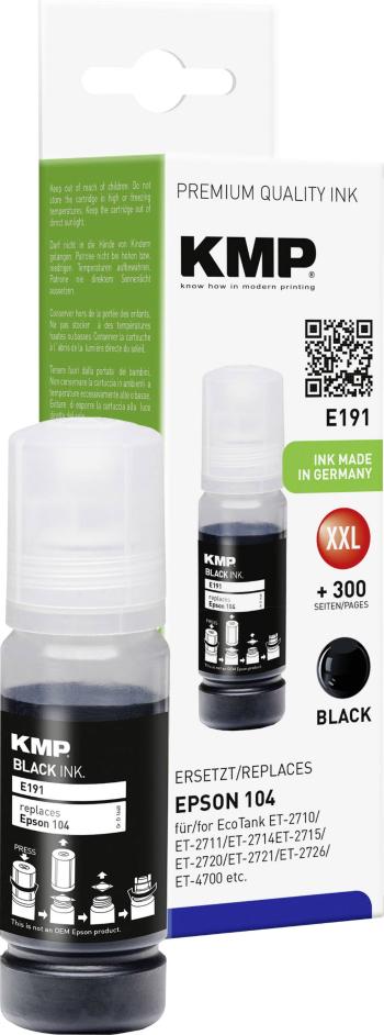 KMP Ink refill náhradný Epson 104, 104 EcoTank, T00P1, C13T00P140 kompatibilná  čierna E191 1648,0001