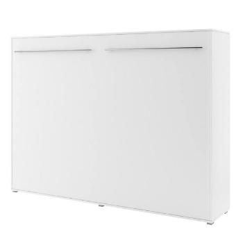 Sconto Sklápacia posteľ CONCEPT PRO CP-04 biela matná, 140x200 cm, horizontálna