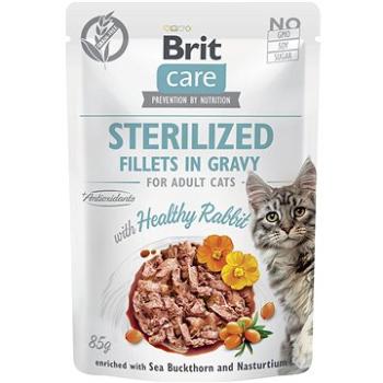 Brit Care Cat Sterilized Fillets in Gravy w / Healthy Rabbit 85 g (8595602565399)