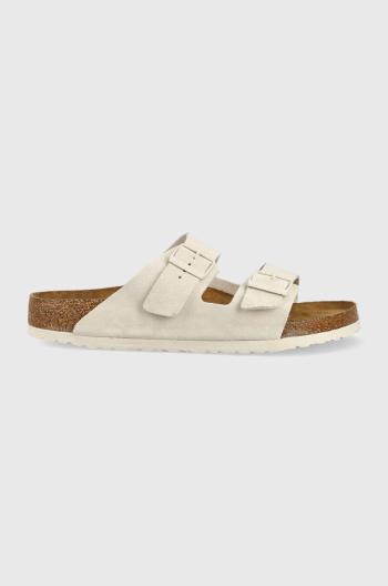 Semišové šľapky Birkenstock Arizona pánske, šedá farba