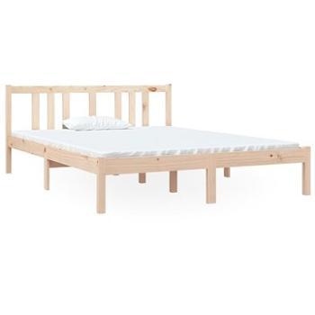 Rám postele masívne drevo 140 × 190 cm, 814864