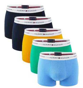 TOMMY HILFIGER - boxerky 5PACK signature cotton essentials multicolor combo - limitovaná edícia-L (89-100 cm)