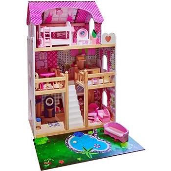 Domček pre bábiky drevený 60 × 30 × 90 cm (8590331936199)