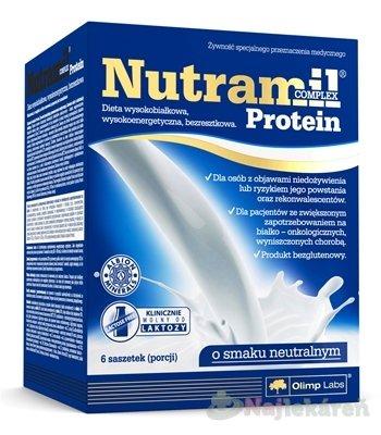 NUTRAMIL Complex protein neutral bielkovinová výživa vrecúška 6 x 70 g