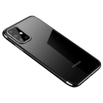 IZMAEL Samsung Galaxy A72 4G Puzdro Clear Color s farebným lemom  KP10810 transparentná