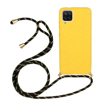 ROPE Kryt so šnúrkou Samsung Galaxy A12 / M12 žltý