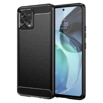 MG Carbon silikónový kryt na Motorola Moto G72, čierny