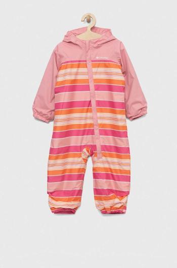 Overal pre bábätká Columbia Critter Jitters II Rain Suit ružová farba