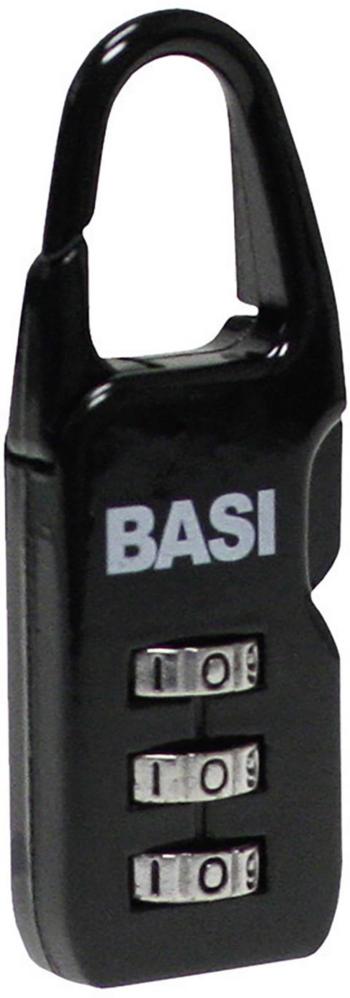 Basi 6100-0115 zámok na kufor 22 mm zámky s rôznymi kľúčmi   čierna na heslo
