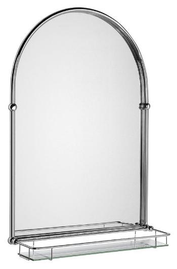 SAPHO - TIGA zrkadlo 48x67cm, sklenená polička, chróm HZ202