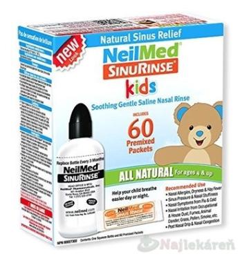 NeilMed Sinus Rinse Kids morská soľ na hygienu nosa fľaška 120 ml