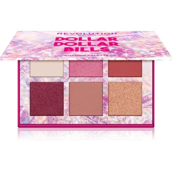 Makeup Revolution Power Shadow Palette paletka očných tieňov odtieň Dollar Dollar Bills 6,6 g