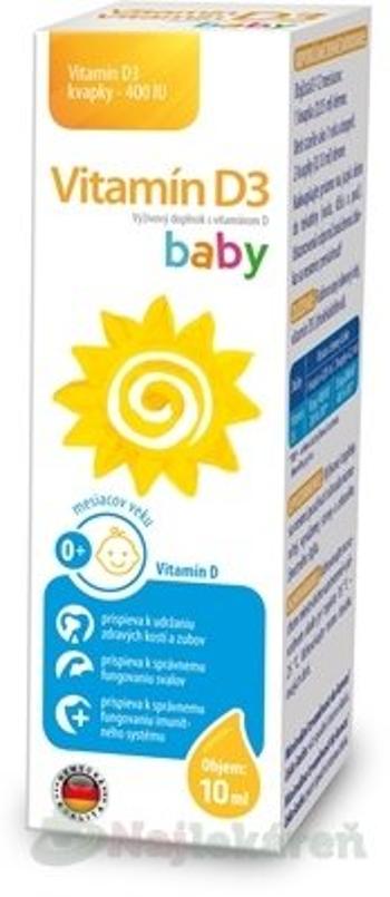 Vitamin D3 baby 400IU kapky 10 ml